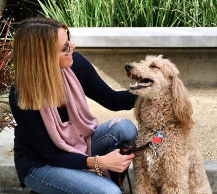 With Her Pet